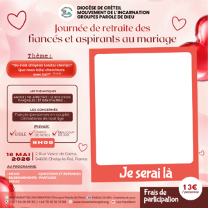 Journée de retraite des fiancés et aspirants au mariage